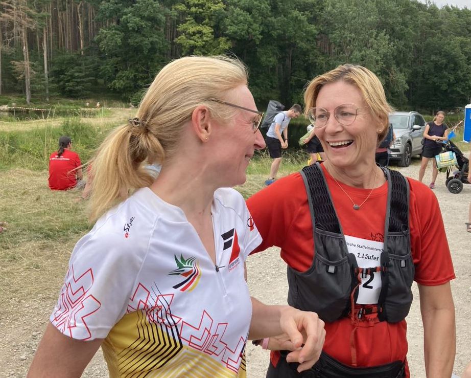 Gute Stimmung im Ziel